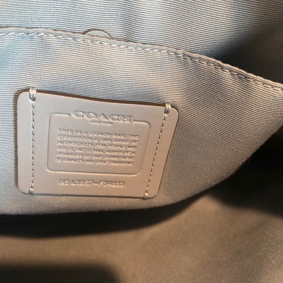 Coach Mae Crossbody Pebble Leather Bag - Cornflower Blue - Like New Condition - Picture 8 of 14